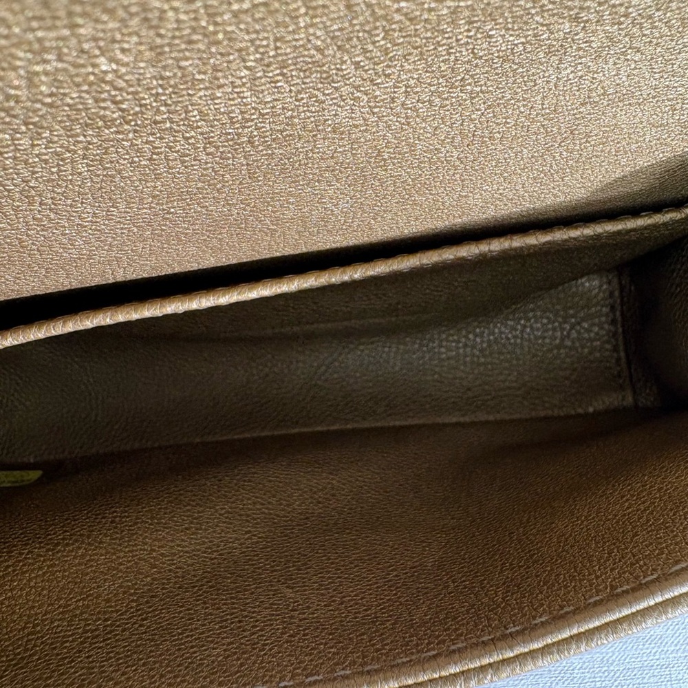 CHANEL Metallic Python Boy Flap Bag Small GHW - image 12